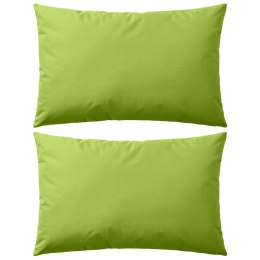 PODUSZKI NA ZEWNĄTRZ 2 SZTUKI 60X40CM ZIELONE JABŁUSZKO