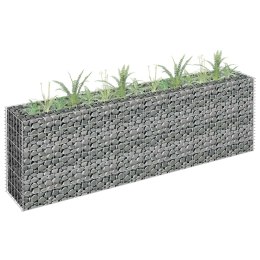 PODWYŻSZONA DONICA GABIONOWA GALWANIZOWANA STAL 180X30X60CM