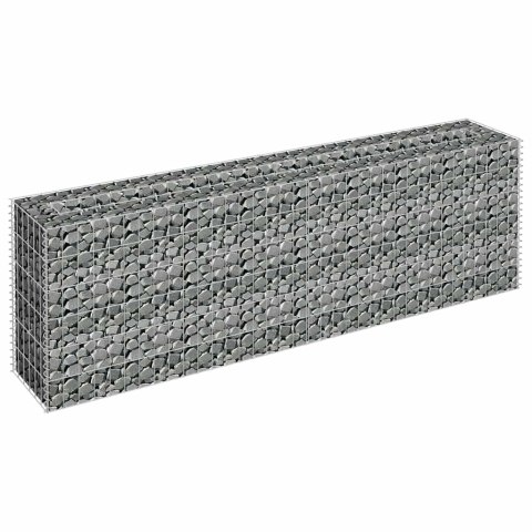 PODWYŻSZONA DONICA GABIONOWA GALWANIZOWANA STAL 180X30X60CM