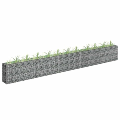 PODWYŻSZONA DONICA GABIONOWA GALWANIZOWANA STAL 450X30X60CM