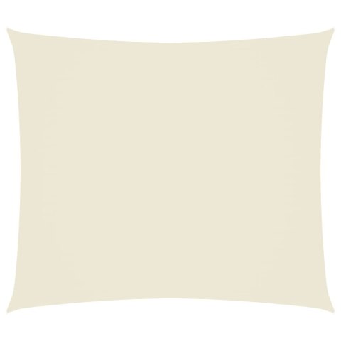 PROSTOKĄTNY ŻAGIEL OGRODOWY TKANINA OXFORD 2X2,5M KREMOWY
