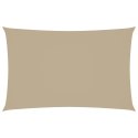 PROSTOKĄTNY ŻAGIEL OGRODOWY TKANINA OXFORD 2,5X5M BEŻOWY