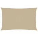 PROSTOKĄTNY ŻAGIEL OGRODOWY TKANINA OXFORD 2X5M BEŻOWY