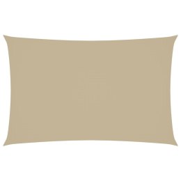 PROSTOKĄTNY ŻAGIEL OGRODOWY TKANINA OXFORD 2X5M BEŻOWY