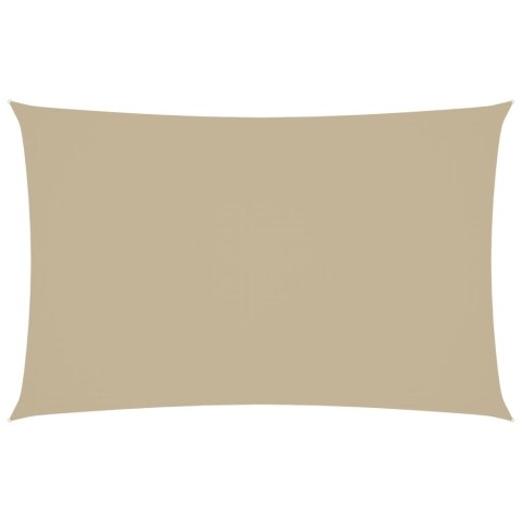 PROSTOKĄTNY ŻAGIEL OGRODOWY TKANINA OXFORD 2X5M BEŻOWY