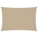 PROSTOKĄTNY ŻAGIEL OGRODOWY TKANINA OXFORD 3X5M BEŻOWY