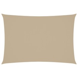 PROSTOKĄTNY ŻAGIEL OGRODOWY TKANINA OXFORD 3X5M BEŻOWY