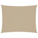 PROSTOKĄTNY ŻAGIEL OGRODOWY TKANINA OXFORD 3X6M BEŻOWY