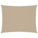 PROSTOKĄTNY ŻAGIEL OGRODOWY TKANINA OXFORD 5X6M BEŻOWY