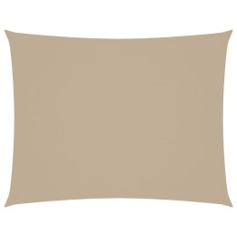 PROSTOKĄTNY ŻAGIEL OGRODOWY TKANINA OXFORD 5X6M BEŻOWY