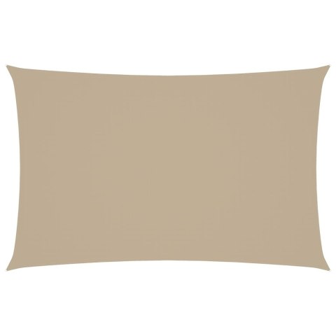 PROSTOKĄTNY ŻAGIEL OGRODOWY TKANINA OXFORD 5X8M BEŻOWY
