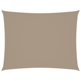 PROSTOKĄTNY ŻAGIEL OGRODOWY Z TKANINY OXFORD 2X3M TAUPE