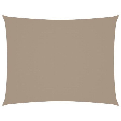 PROSTOKĄTNY ŻAGIEL OGRODOWY Z TKANINY OXFORD 2X3M TAUPE
