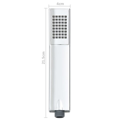 RĘCZNA SŁUCHAWKA PRYSZNICOWA CHROMOWANA UNIWERSALNA REGULOWANA MOCNY STRUMIEŃ