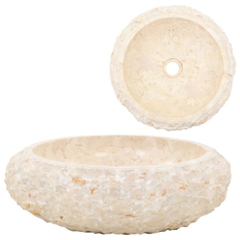 UMYWALKA 40X12CM MARMUROWA KREMOWA