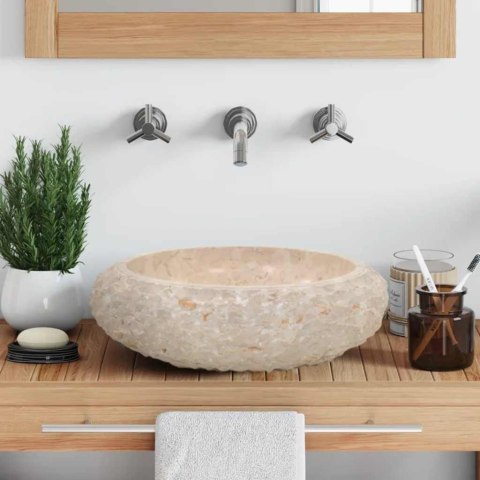 UMYWALKA 40X12CM MARMUROWA KREMOWA