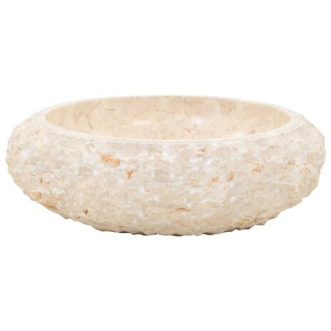 UMYWALKA 40X12CM MARMUROWA KREMOWA