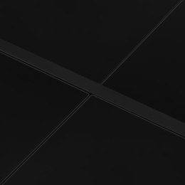 STOLIK OGRODOWY 130X130X72 CZARNY STAL I SZKŁO