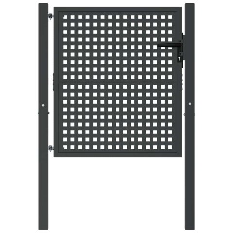 BRAMA OGRODOWA ANTRACYTOWA 100X100CM STALOWA