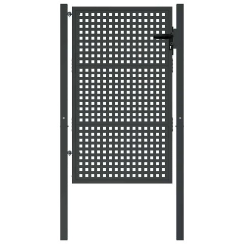 BRAMA OGRODOWA ANTRACYTOWA 100X150CM STALOWA