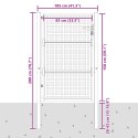BRAMA OGRODOWA ANTRACYTOWA 100X150CM STALOWA