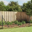 OGRODZENIE Z SIATKI Z KOTWAMI ANTRACYTOWE 1X25M
