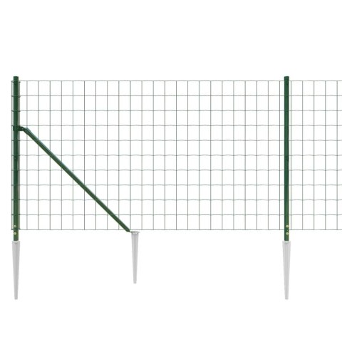OGRODZENIE Z SIATKI Z KOTWAMI ZIELONE 1X25M