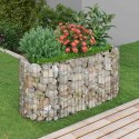PODWYŻSZONA DONICA GABIONOWA GALWANIZOWANE ŻELAZO 120X50X50CM