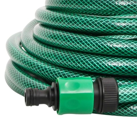 WĄŻ OGRODOWY 50M 1/2 CALA ZESTAW ZŁĄCZA MOCNY 3-WARSTWOWY PVC UV ODPORNY