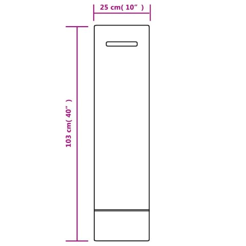 WORKI PRZECIWPOWODZIOWE 25 SZT. CIEMNOZIELONE 103X25CM HDPE