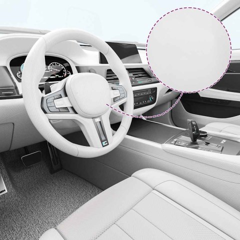 FOLIA SAMOCHODOWA 4D BIAŁA 100X150CM