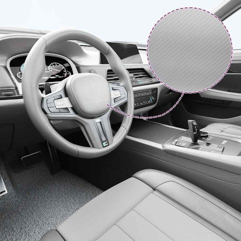 FOLIA SAMOCHODOWA 4D SREBRNA 100X150CM