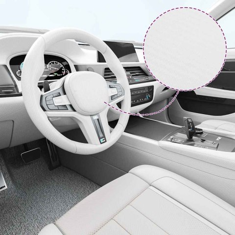 FOLIE SAMOCHODOWE 3D 2 SZT. BIAŁE 100X150CM