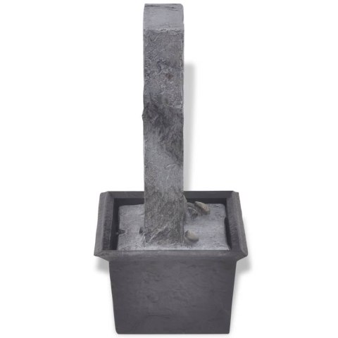 FONTANNA WEWNĘTRZNA Z OŚWIETLENIEM LED POLI ŻYWICA