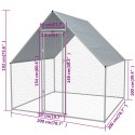 KLATKA ZEWNĘTRZNA DLA KURCZĄT STAL GALWANIZOWANA 2X2X1,92M