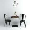 STOLIK BISTRO Z STALOWA PODSTAWA 60X75CM CIEMNY JESION