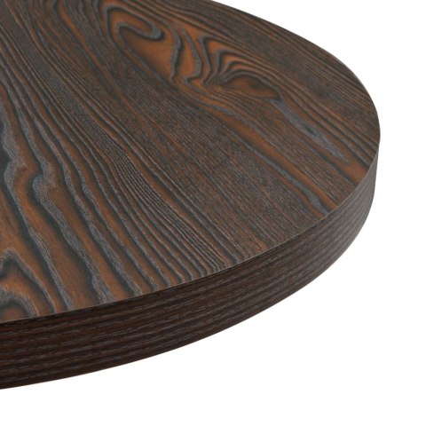 STOLIK BISTRO Z STALOWA PODSTAWA 60X75CM CIEMNY JESION