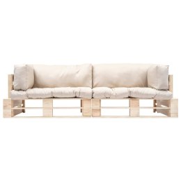 2-CZ. ZESTAW OGRODOWY Z PALET PIASKOWE PODUSZKI SOSNA