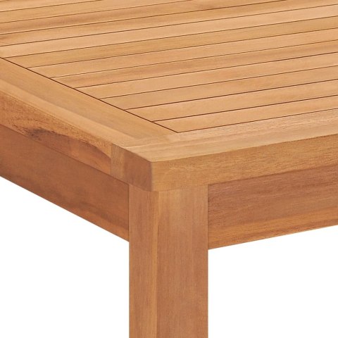 7-CZĘŚCIOWY ZESTAW OBIADOWY DO OGRODU 160X80CM LITE DREWNO TEKOWE