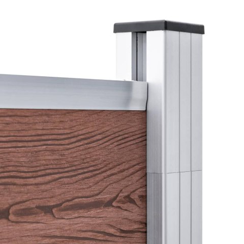 OGRODZENIE DO OGRODU WPC 1391X186CM BRĄZOWE