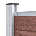 OGRODZENIE DO OGRODU WPC 1391X186CM BRĄZOWE