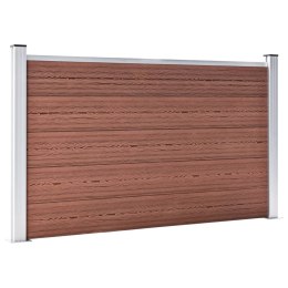OGRODZENIE OGRODOWE WPC 353X106CM BRĄZOWE