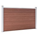 OGRODZENIE OGRODOWE WPC 526X106CM BRĄZOWE