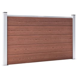 OGRODZENIE OGRODOWE WPC 526X106CM BRĄZOWE
