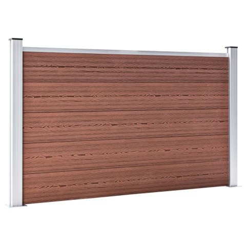 OGRODZENIE OGRODOWE WPC 526X106CM BRĄZOWE
