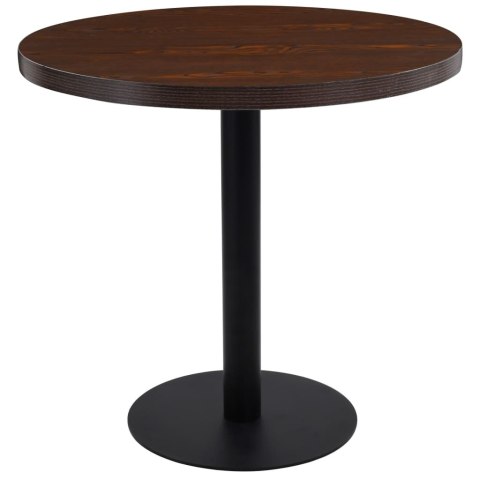 STOLIK BISTRO CIEMNOBRĄZOWY 80CM
