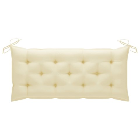 ŁAWKA OGRODOWA Z PODUSZKĄ 120CM LITE DREWNO AKACJOWE