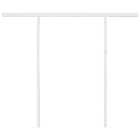 AUTOMATYCZNIE ZWIJANA MARKIZA Z SŁUPKAMI 3X2,5M KREMOWA