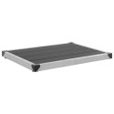 PRYSZNIC OGRODOWY 220CM STAL NIERDZEWNA KRAN NA STOPY PODSTAWA WPC 80CM SZARY
