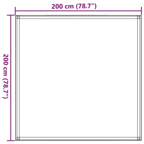 WYKŁADZINA DO NAMIOTU 200X200CM ANTRACYTOWA